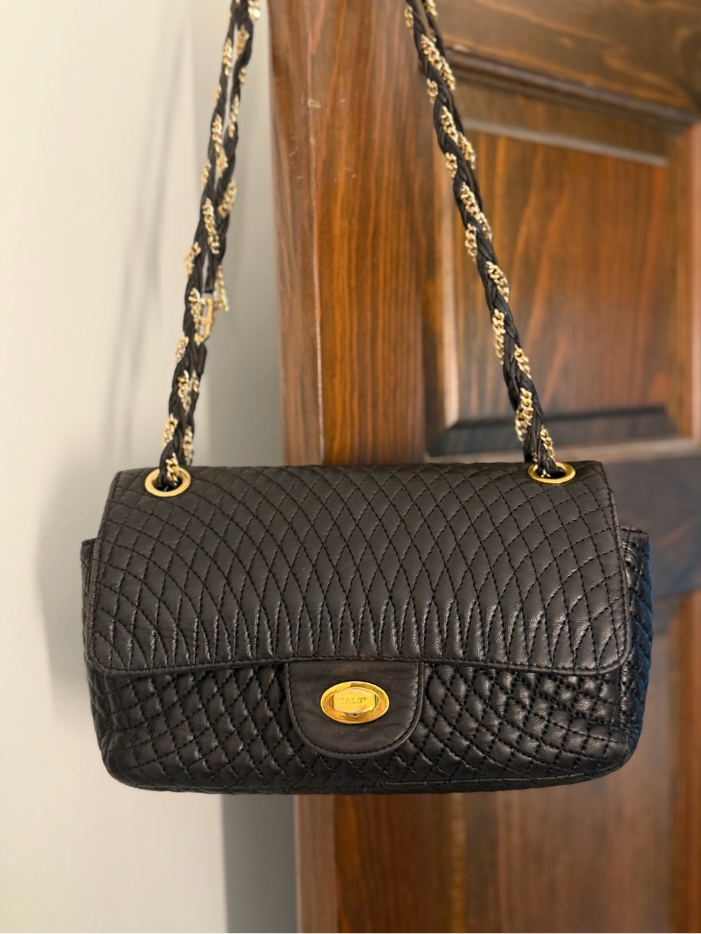 Vintage Bally Lambskin Double Flap bag